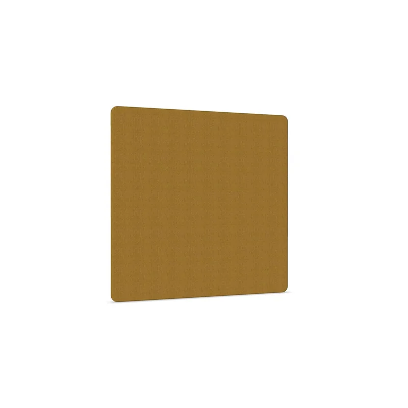 Acoustic panel Narbutas, free-standing, 1600 x 36 x 1600 mm, chipboard 16 mm, mustard
