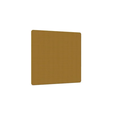 Acoustic panel Narbutas, free-standing, 1600 x 36 x 1600 mm, chipboard 16 mm, mustard