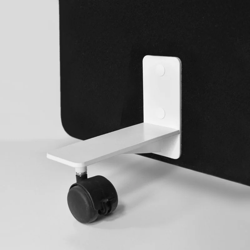 Leg set for Free Standing panel, metal, with castors, set of 4