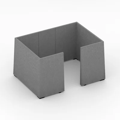 Acoustic cabin Narbutas Jazz Silent Box, 1810 x 2500 x 1420 mm, fabric Velito Presto light mint, chipboard 18 mm