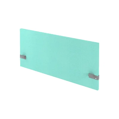Acoustic wall panel Modus Narbutas, 42 x 740 x 1600 mm, fabric Velito Presto light mint & light mint, gray metal