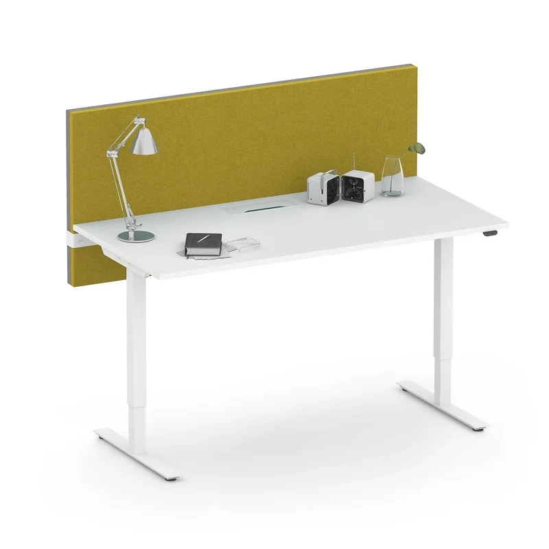 Acoustic wall panel Modus Narbutas, 42 x 740 x 1600 mm, fabric Velito Presto light mint & light mint, gray metal