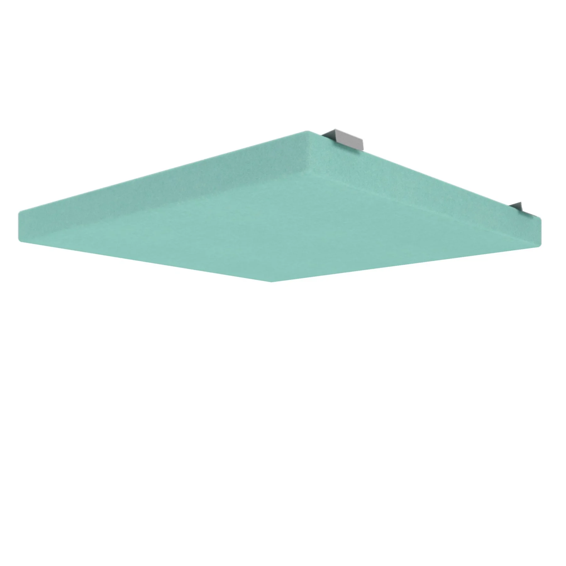 Ceiling panel Narbutas Modus Light, 57.5 x 57.5 cm, fabric Velito Presto, light mint