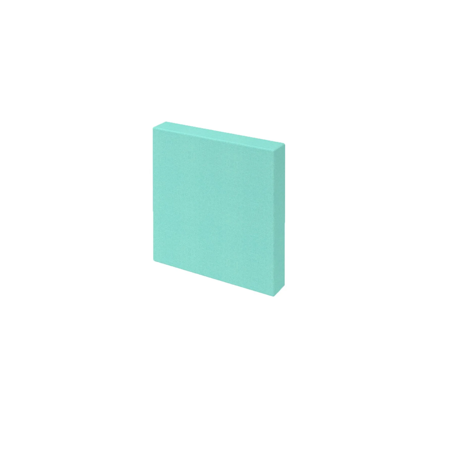 Acoustic wall panel Modus Narbutas, 400 x 70 x 400 mm, fabric Velito Presto light mint, chipboard 16 mm