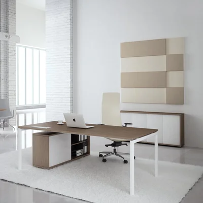 Acoustic wall panel Modus Narbutas, 400 x 70 x 1200 mm, fabric Velito Presto light mint, chipboard 16 mm