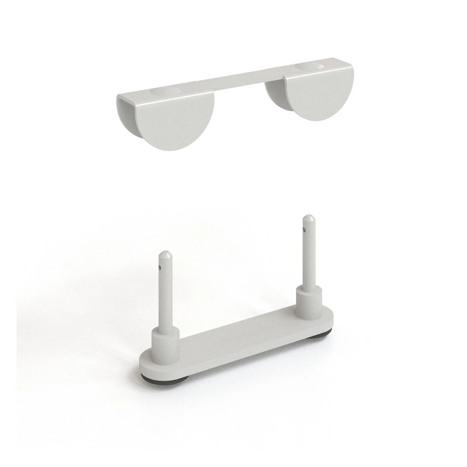 Leg Narbutas My Space, metal 130 x 30 x 18 mm, white
