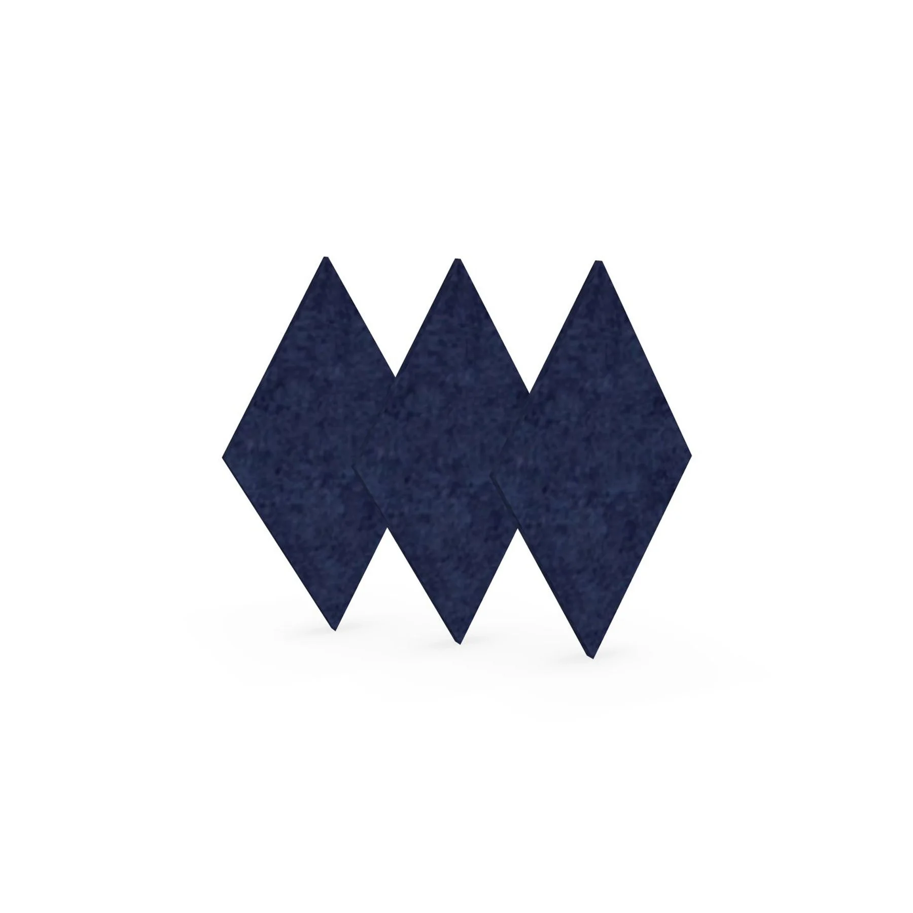 Acoustic panel Narbutas Pet, diamond, 115 x 200 x 9 mm, PET felt, 3 pcs, dark blue