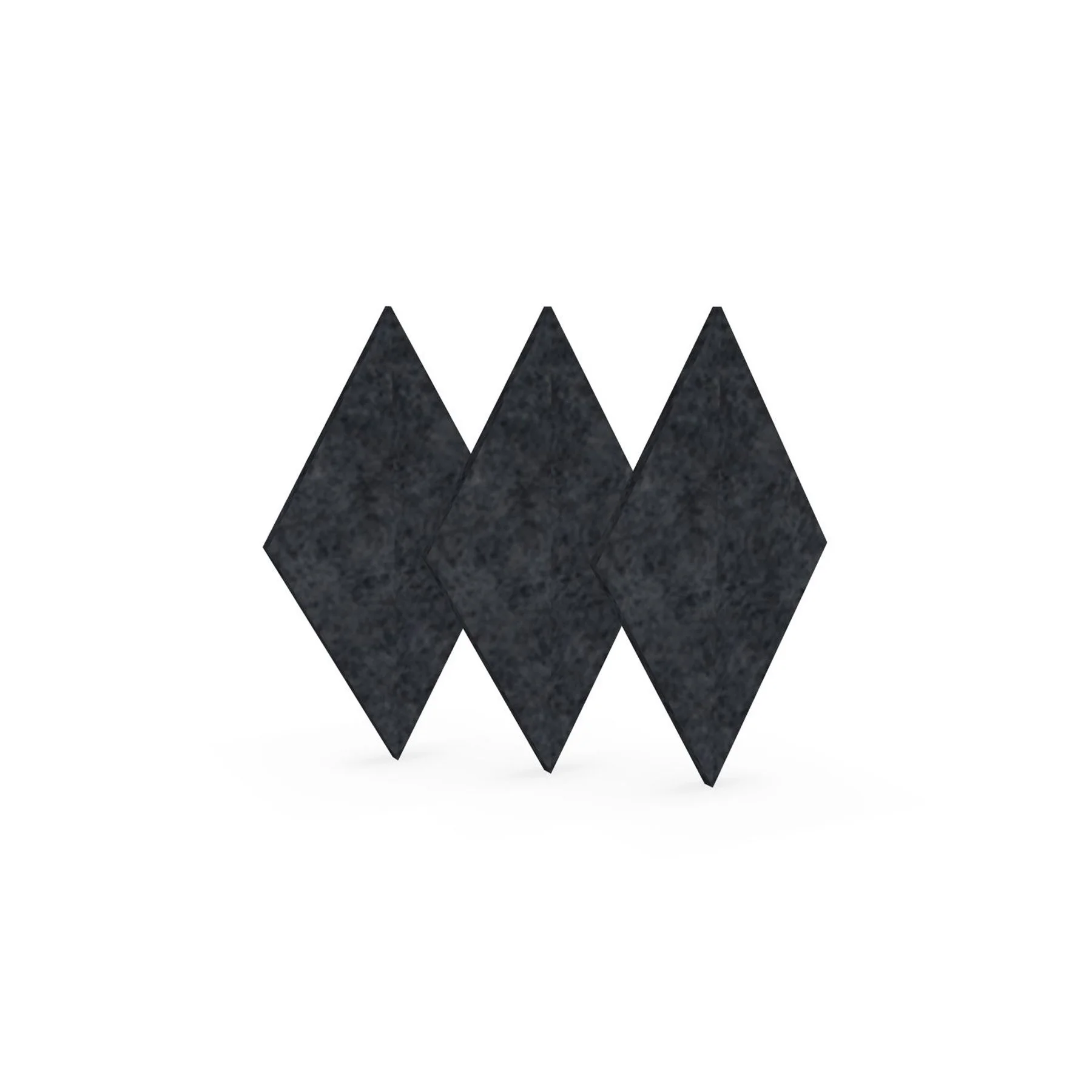 Acoustic panel Narbutas Pet, diamond, 115 x 200 x 9 mm, PET felt, 3 pcs, dark gray