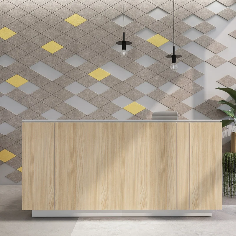 Acoustic panel Narbutas Pet, diamond, 115 x 200 x 9 mm, PET felt, 3 pcs, dark gray