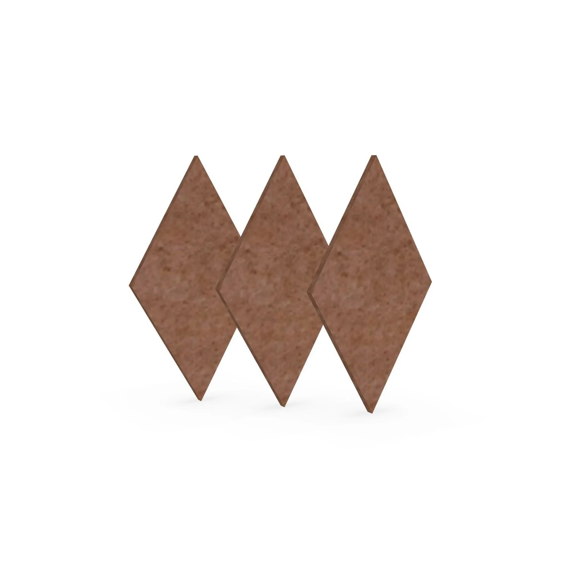 Acoustic panel Narbutas Pet, diamond, 115 x 200 x 9 mm, PET felt, 3 pcs, coral