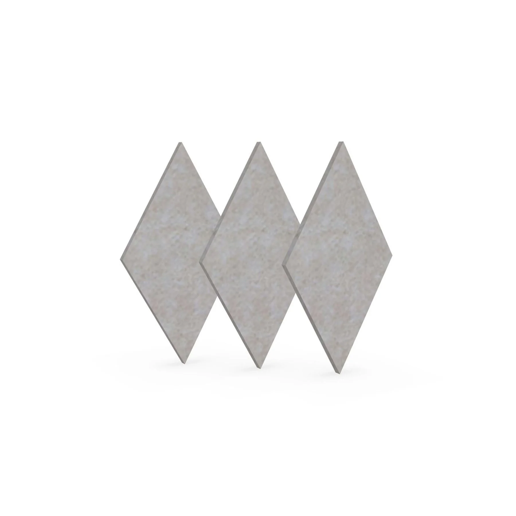 Acoustic panel Narbutas Pet, diamond, 115 x 200 x 9 mm, PET felt, 3 pcs, light beige