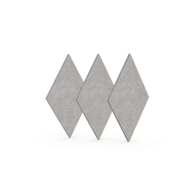 Acoustic panel Narbutas Pet, diamond, 115 x 200 x 9 mm, PET felt, 3 pcs, light beige