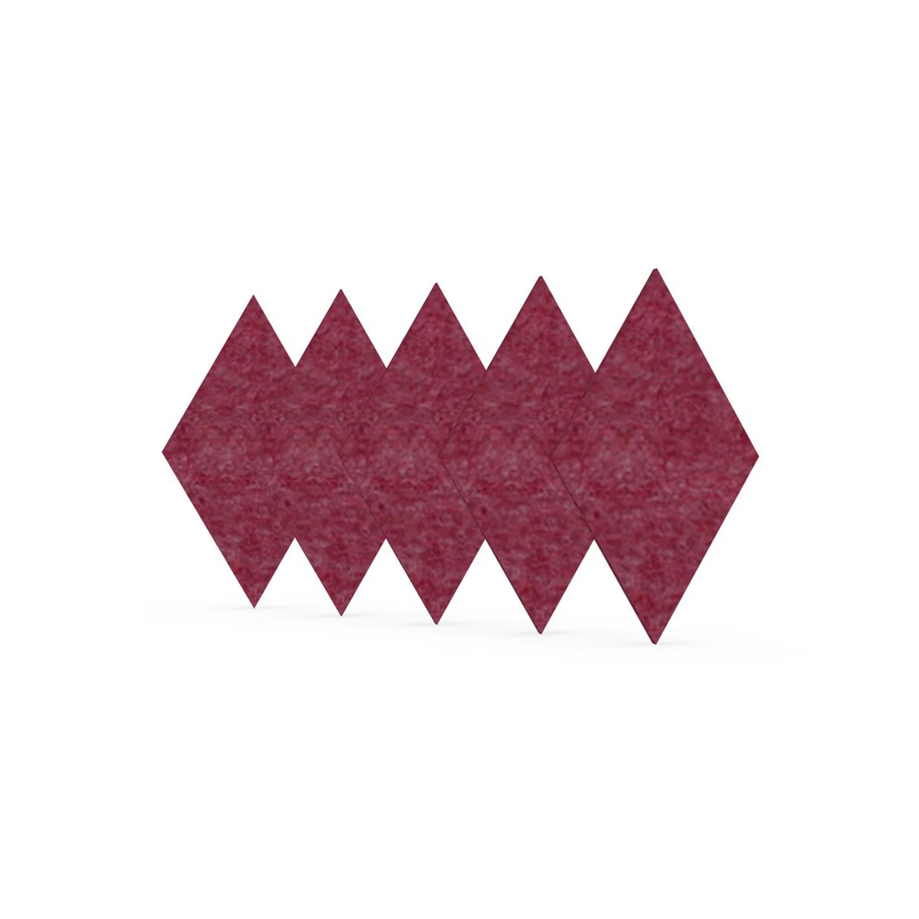Acoustic panel Narbutas Pet, diamond, 115 x 200 x 9 mm, PET felt, 5 pcs, dark pink