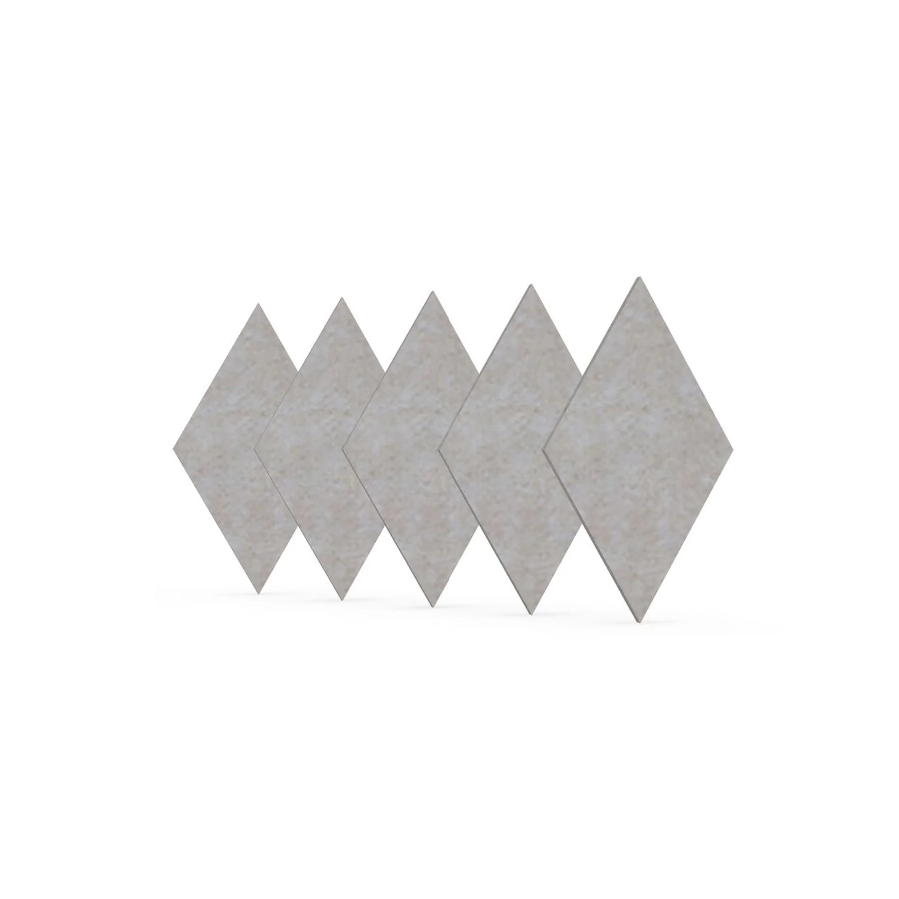 Acoustic panel Narbutas Pet, diamond, 115 x 200 x 9 mm, PET felt, 5 pcs, light beige