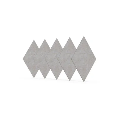 Acoustic panel Narbutas Pet, diamond, 115 x 200 x 9 mm, PET felt, 5 pcs, light beige