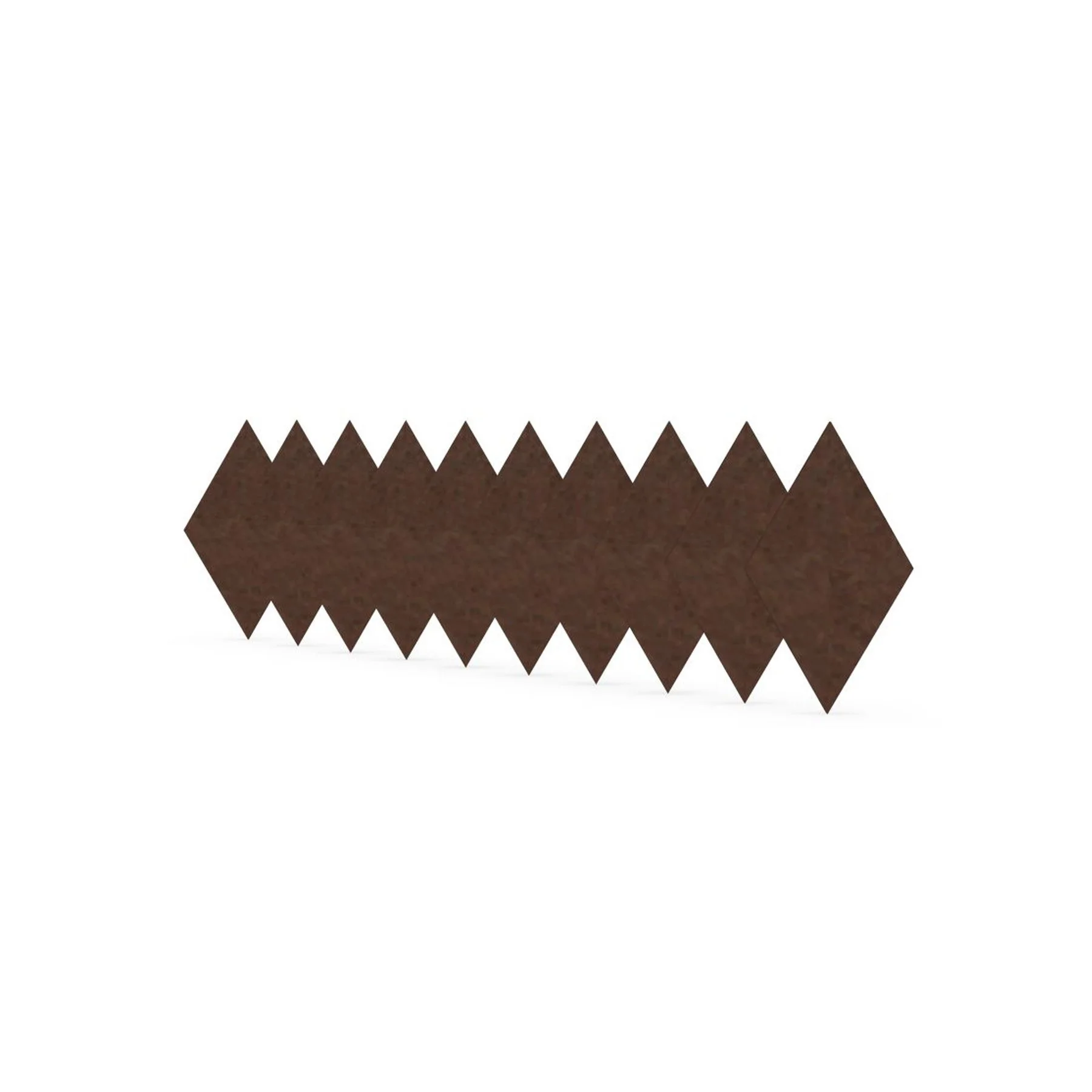 Acoustic panel Narbutas Pet, diamond, 115 x 200 x 9 mm, PET felt, 10 pcs, chestnut