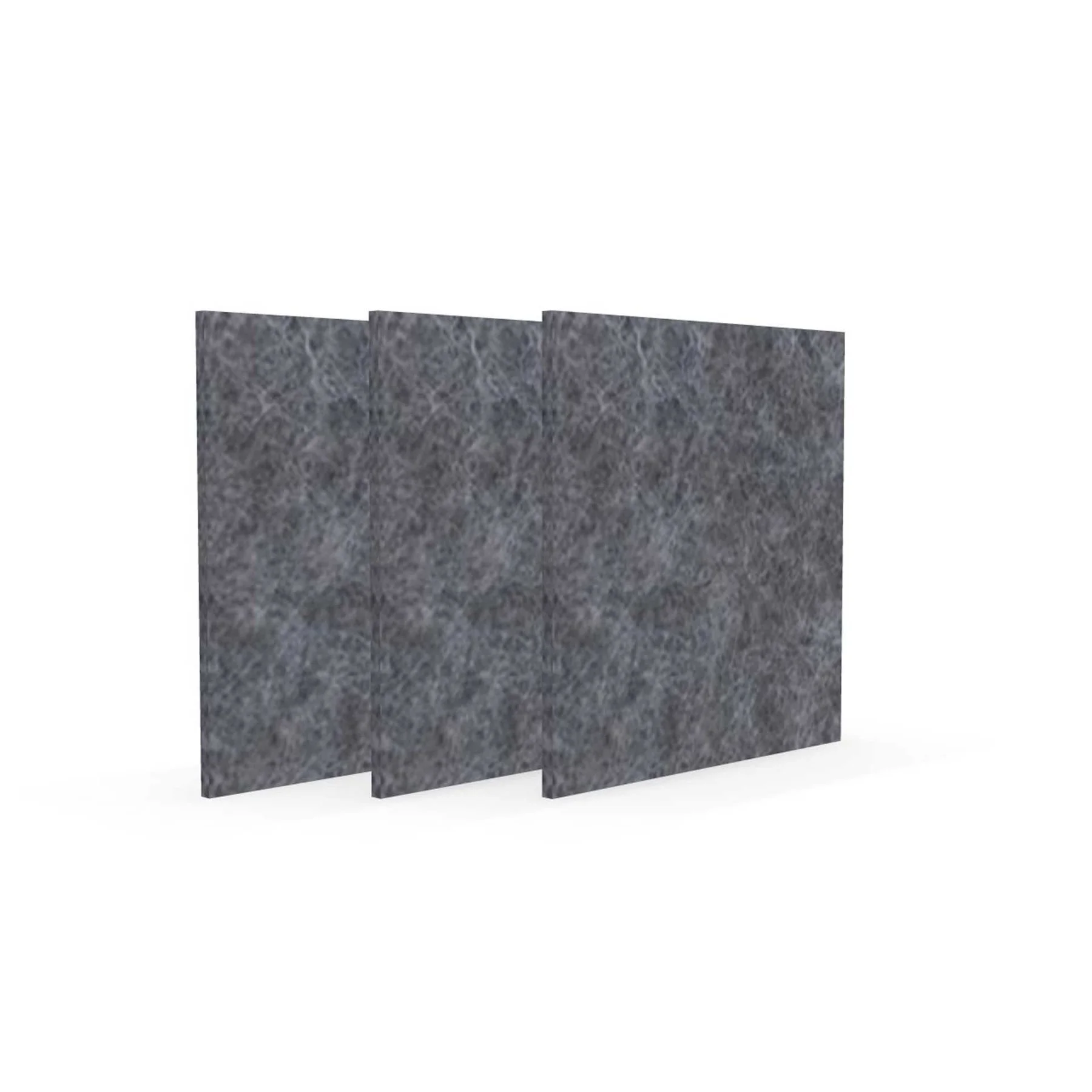 Acoustic panel Narbutas Pet, square, 200 x 200 x 9 mm, PET felt, 3 pcs, gray
