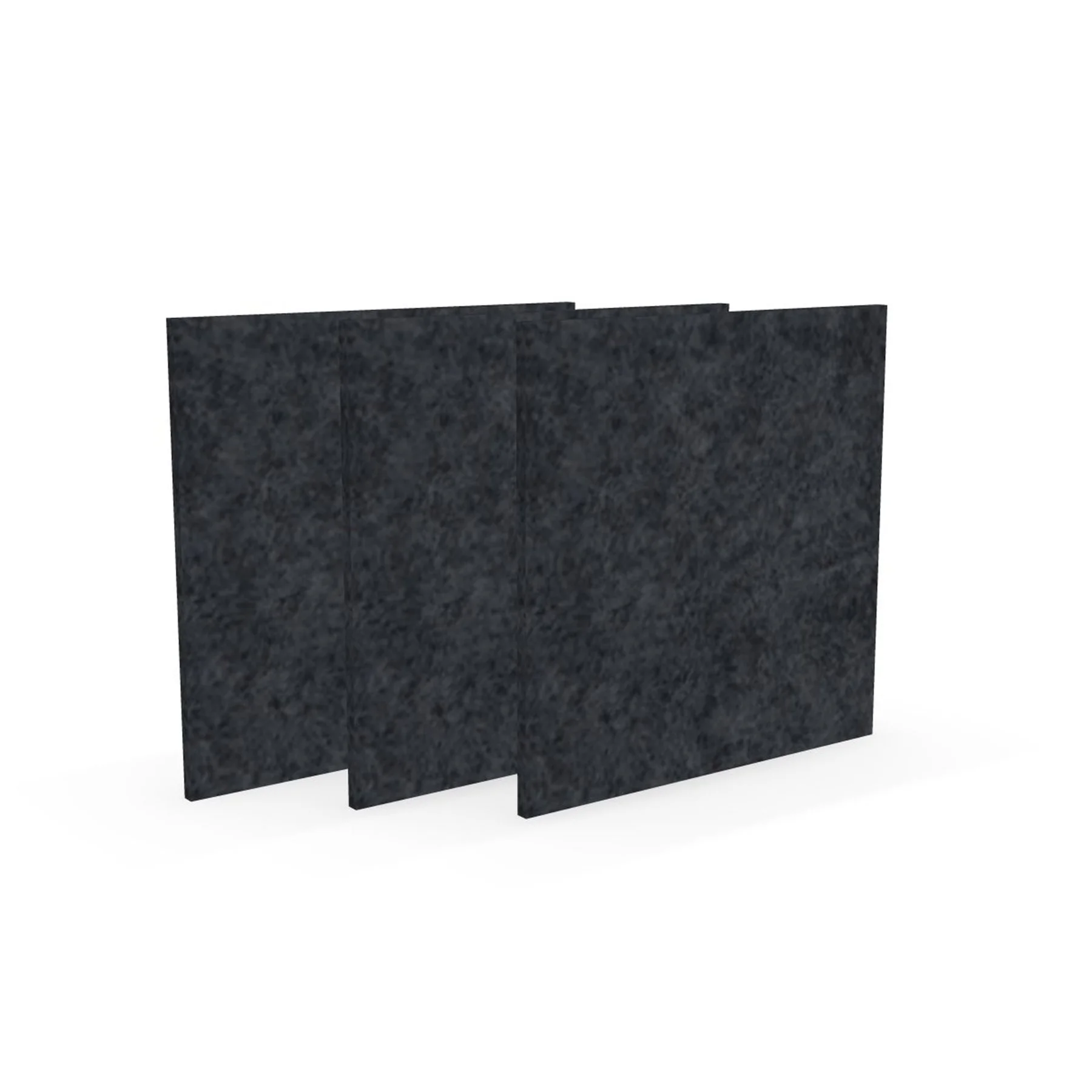 Acoustic panel Narbutas Pet, square, 200 x 200 x 9 mm, PET felt, 3 pcs, dark gray