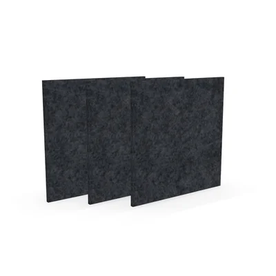 Acoustic panel Narbutas Pet, square, 200 x 200 x 9 mm, PET felt, 3 pcs, dark gray