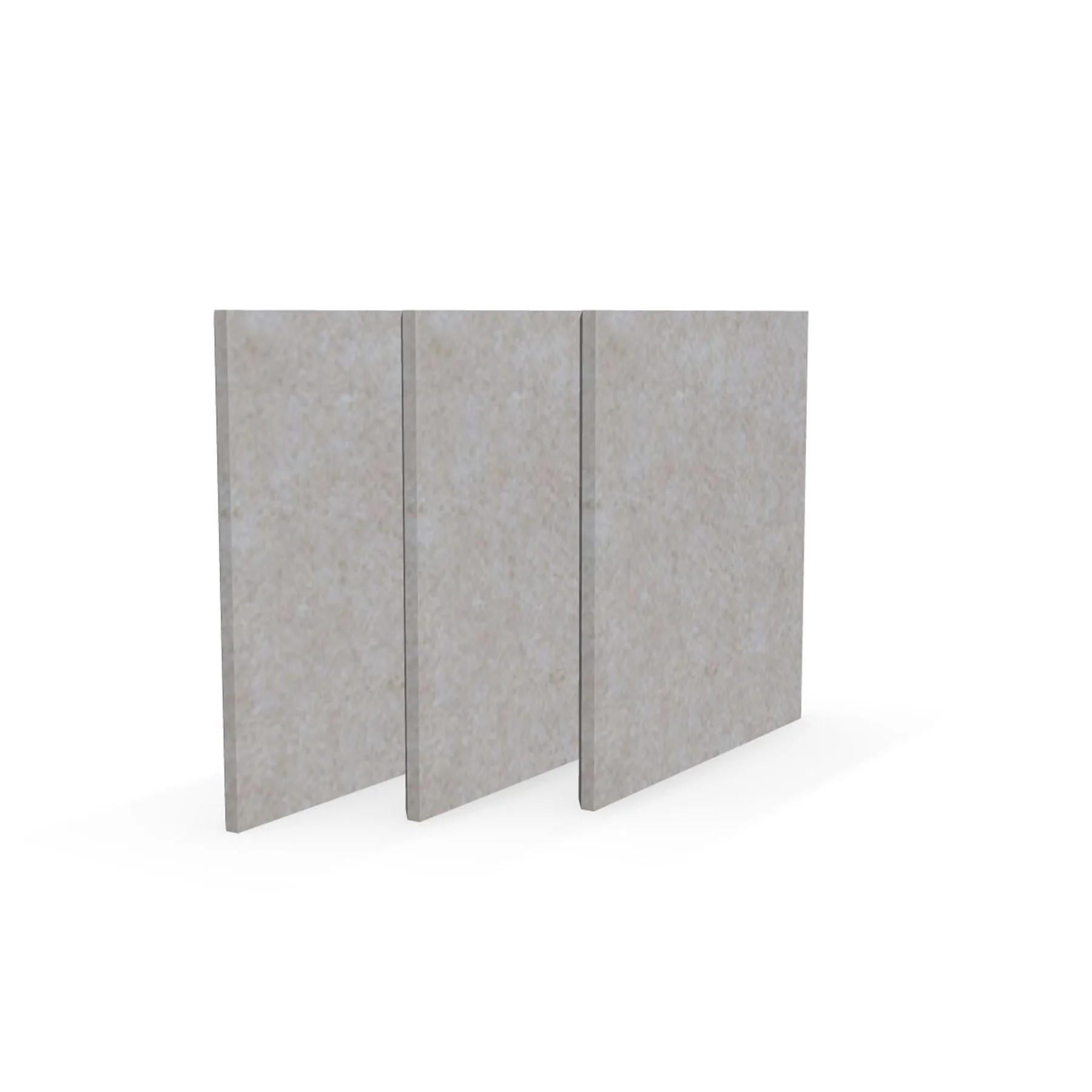 Acoustic panel Narbutas Pet, square, 200 x 200 x 9 mm, PET felt, 3 pcs, light beige