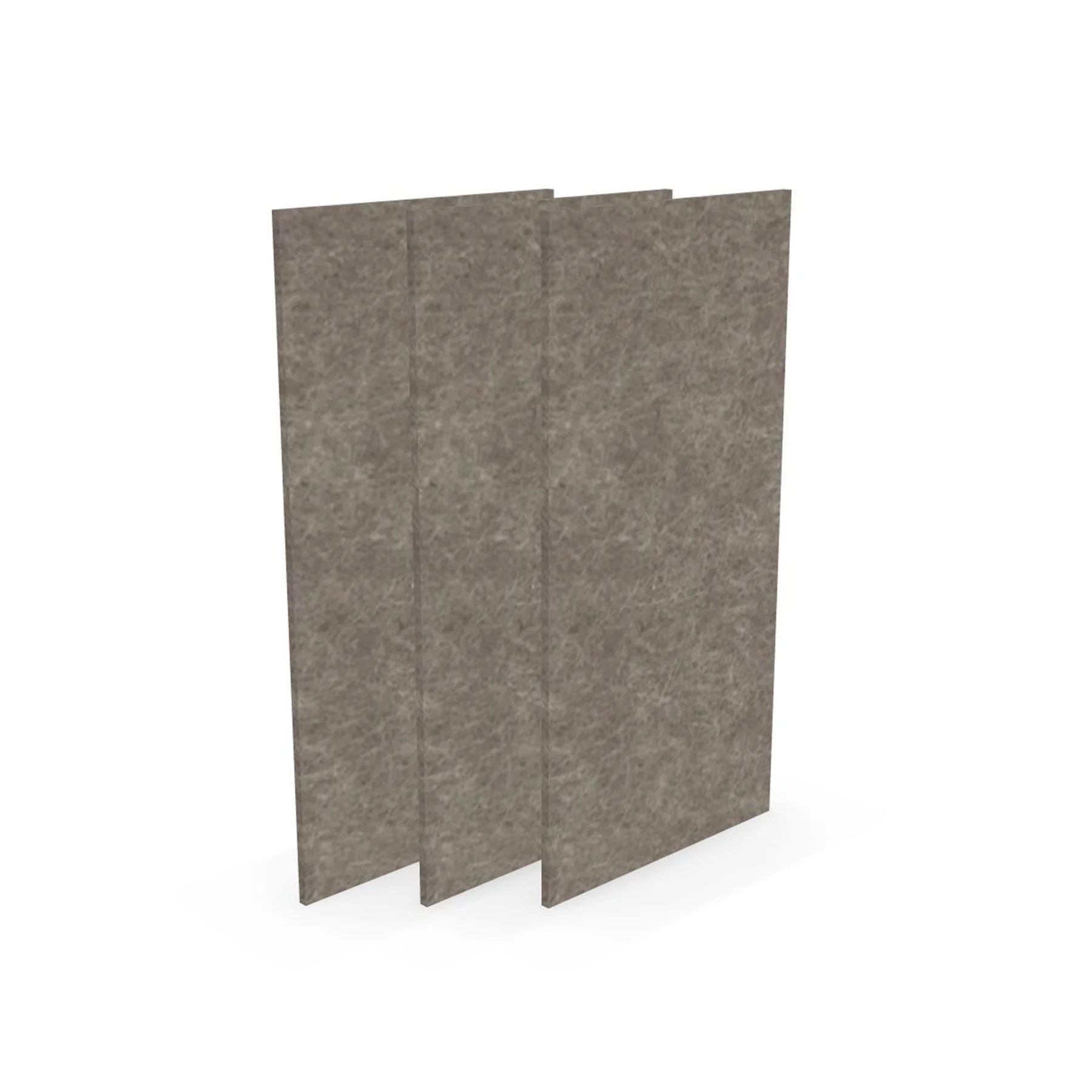 Acoustic panel Narbutas Pet, rectangle, 200 x 400 x 9 mm, PET felt, 3 pcs, sand