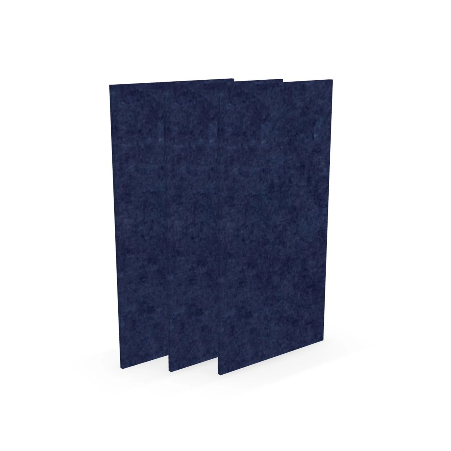 Acoustic panel Narbutas Pet, rectangle, 200 x 400 x 9 mm, PET felt, 3 pcs, dark blue