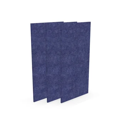 Acoustic panel Narbutas Pet, rectangle, 200 x 400 x 9 mm, PET felt, 3 pcs, blue