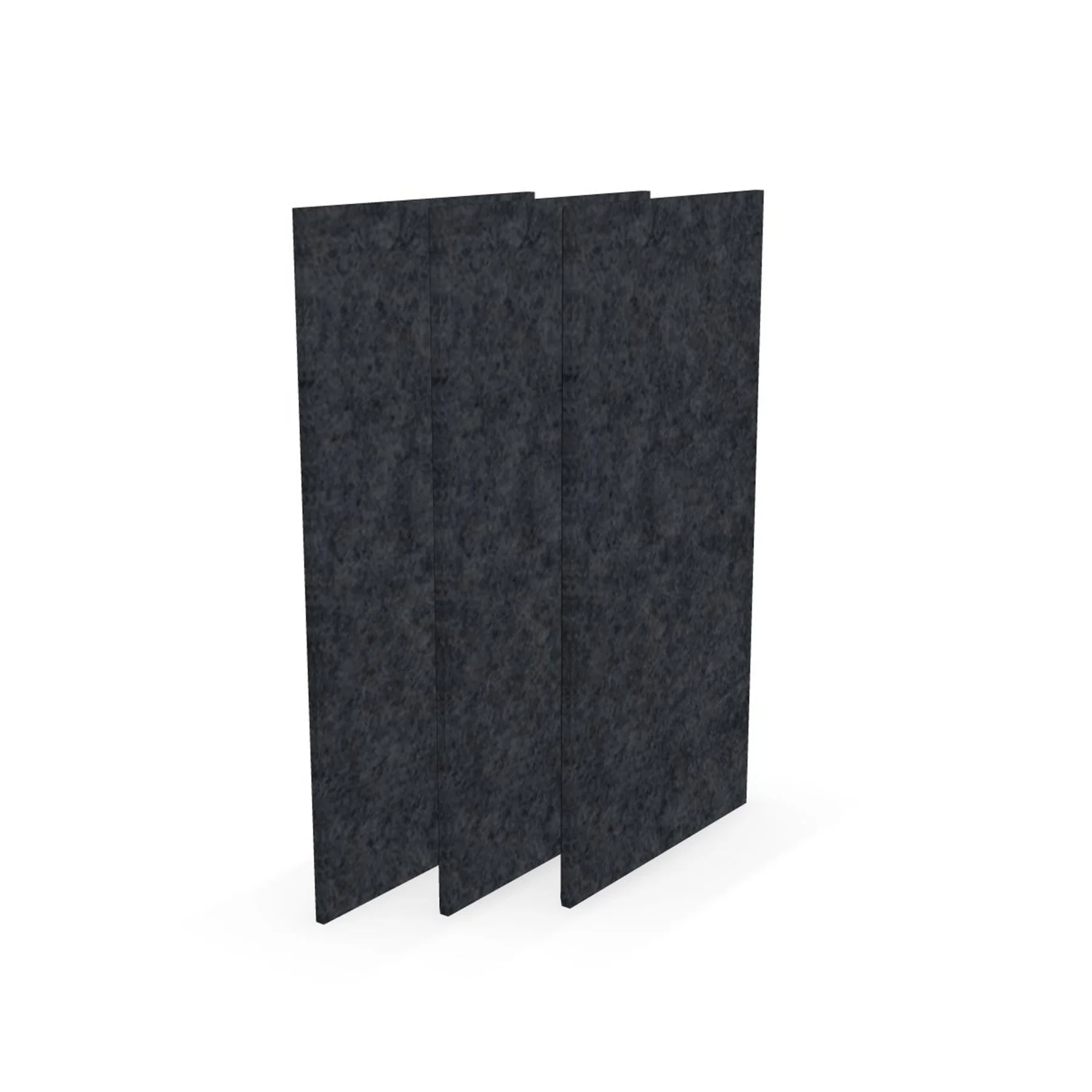 Acoustic panel Narbutas Pet, rectangle, 200 x 400 x 9 mm, PET felt, 3 pcs, dark gray