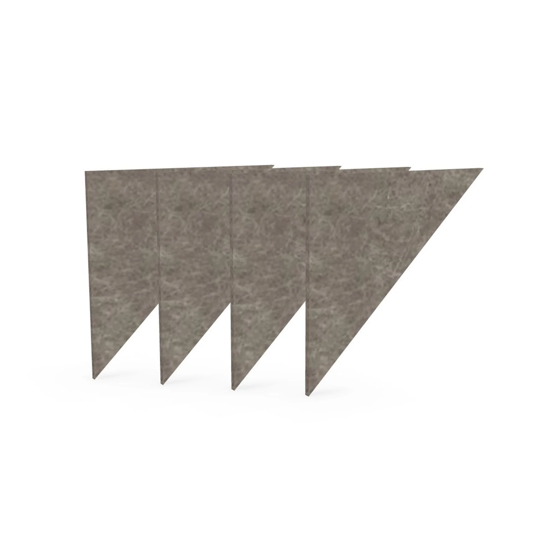 Acoustic panel Narbutas Pet, triangle, 200 x 200 x 9 mm, PET felt, 4 pcs, sand