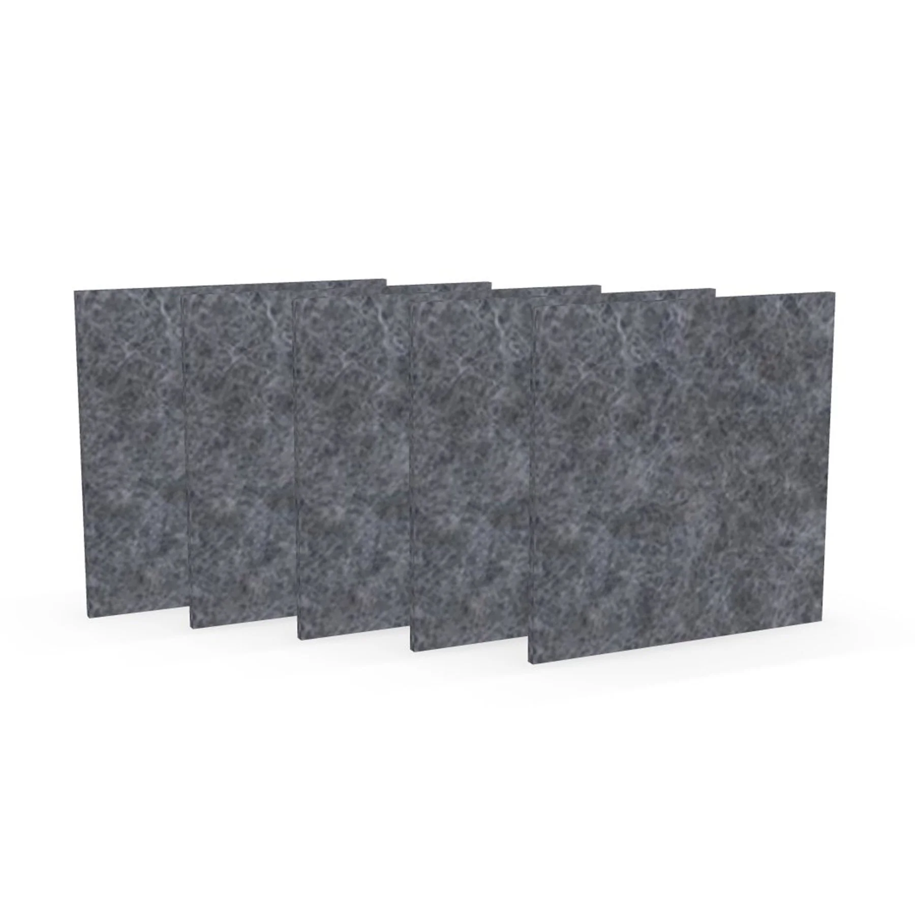 Acoustic panel Narbutas Pet, square, 200 x 200 x 9 mm, PET felt, 5 pcs, gray