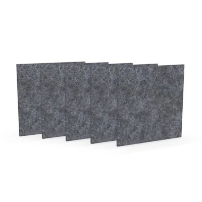 Acoustic panel Narbutas Pet, square, 200 x 200 x 9 mm, PET felt, 5 pcs, gray