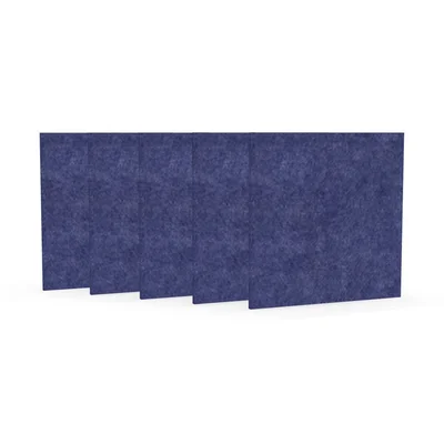 Acoustic panel Narbutas Pet, square, 200 x 200 x 9 mm, PET felt, 5 pcs, blue