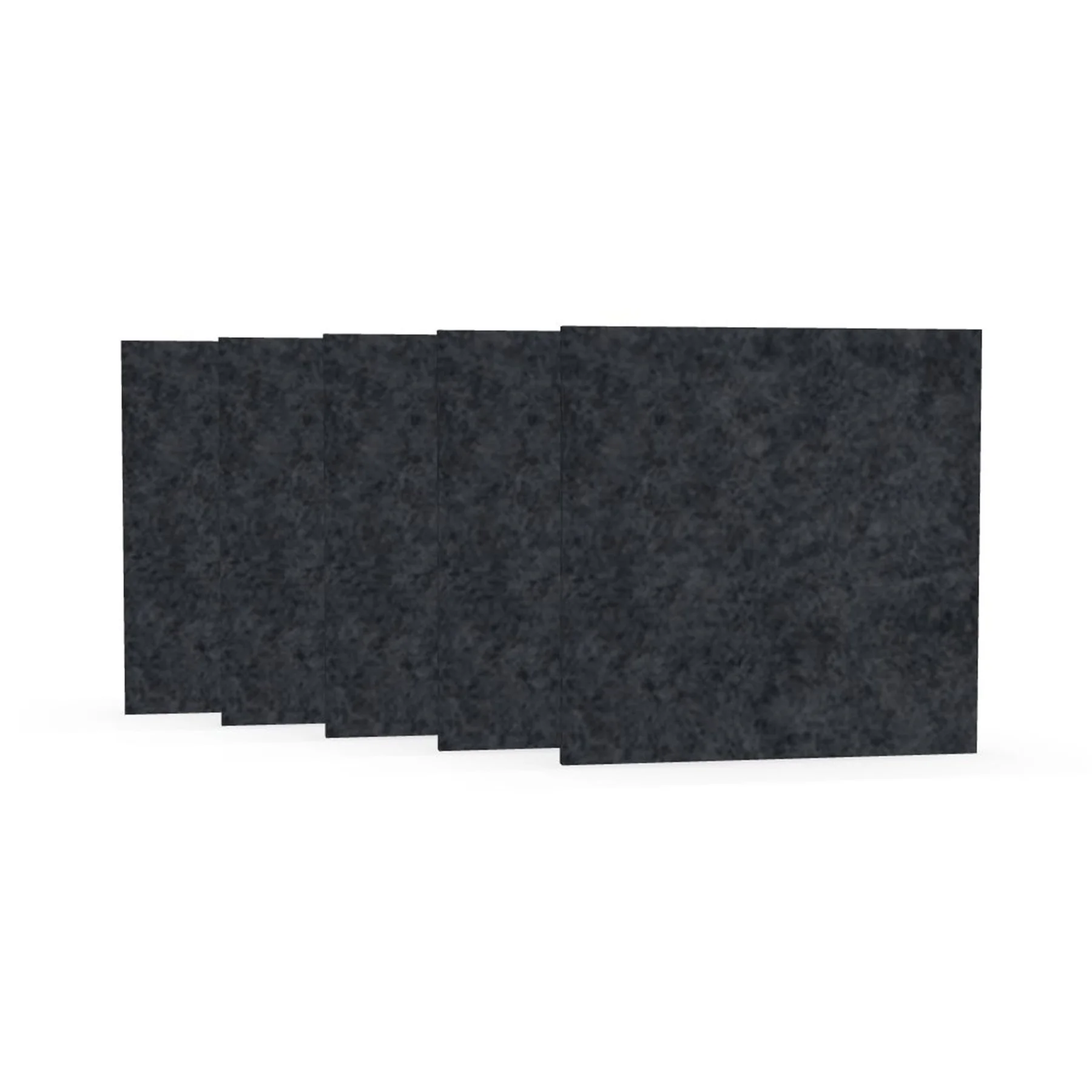 Acoustic panel Narbutas Pet, square, 200 x 200 x 9 mm, PET felt, 5 pcs, dark gray