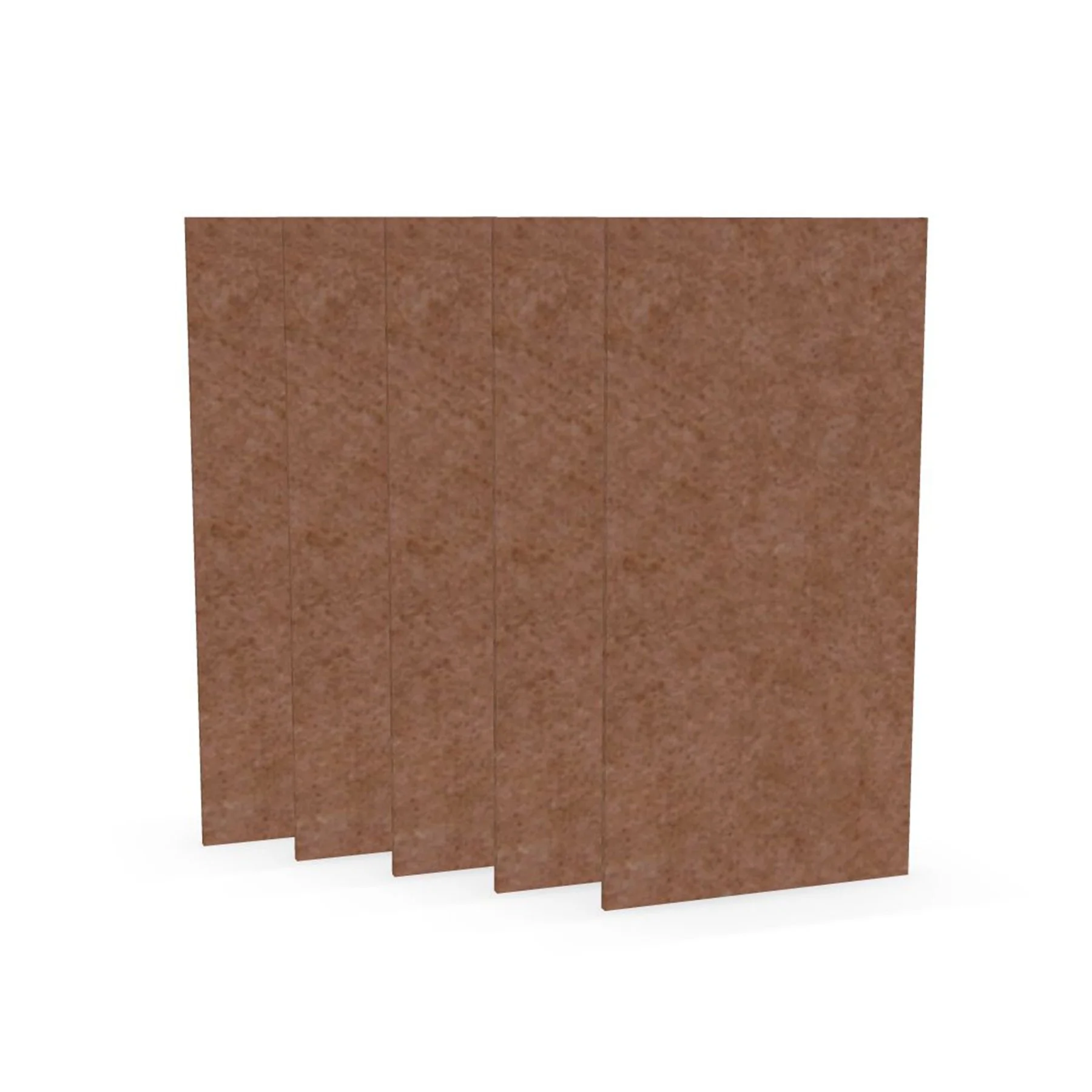 Acoustic panel Narbutas Pet, triangle, 200 x 200 x 9 mm, PET felt, 6 pcs, coral