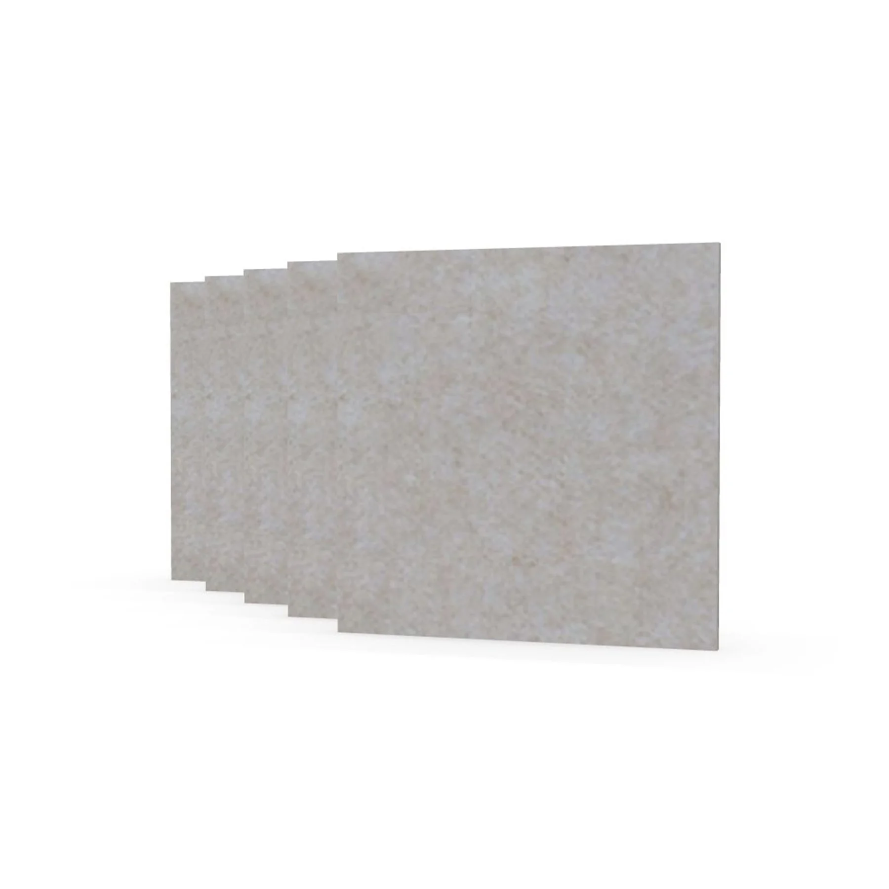 Acoustic panel Narbutas Pet, square, 200 x 200 x 9 mm, PET felt, 5 pcs, light beige
