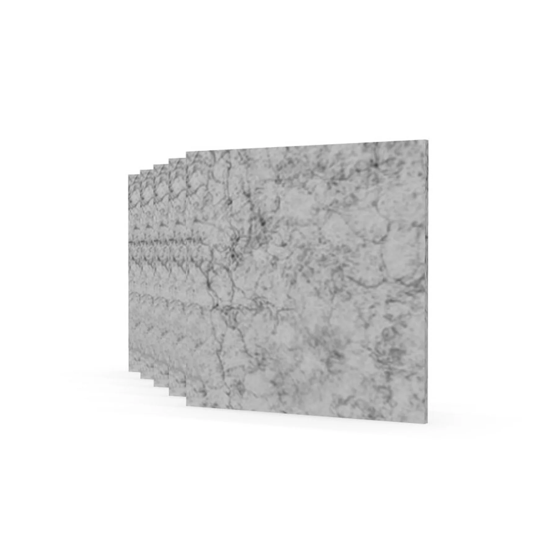 Acoustic panel Narbutas Pet, square, 200 x 200 x 9 mm, PET felt, 5 pcs, light gray