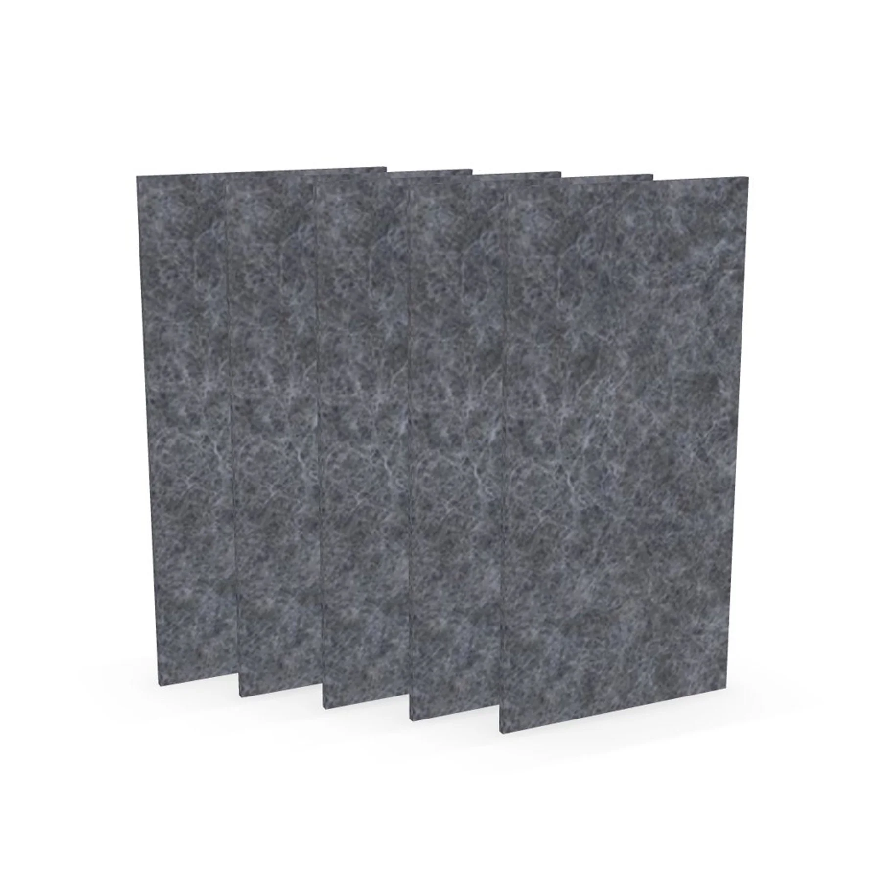Acoustic panel Narbutas Pet, rectangle, 200 x 400 x 9 mm, PET felt, 5 pcs, gray