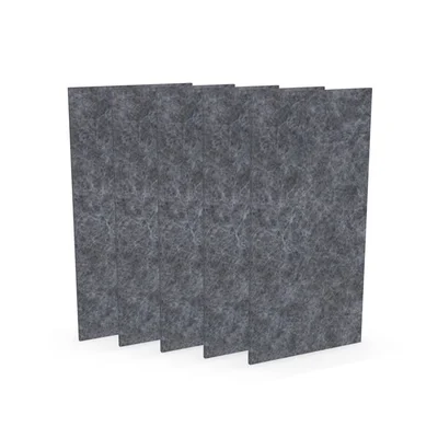 Acoustic panel Narbutas Pet, rectangle, 200 x 400 x 9 mm, PET felt, 5 pcs, gray
