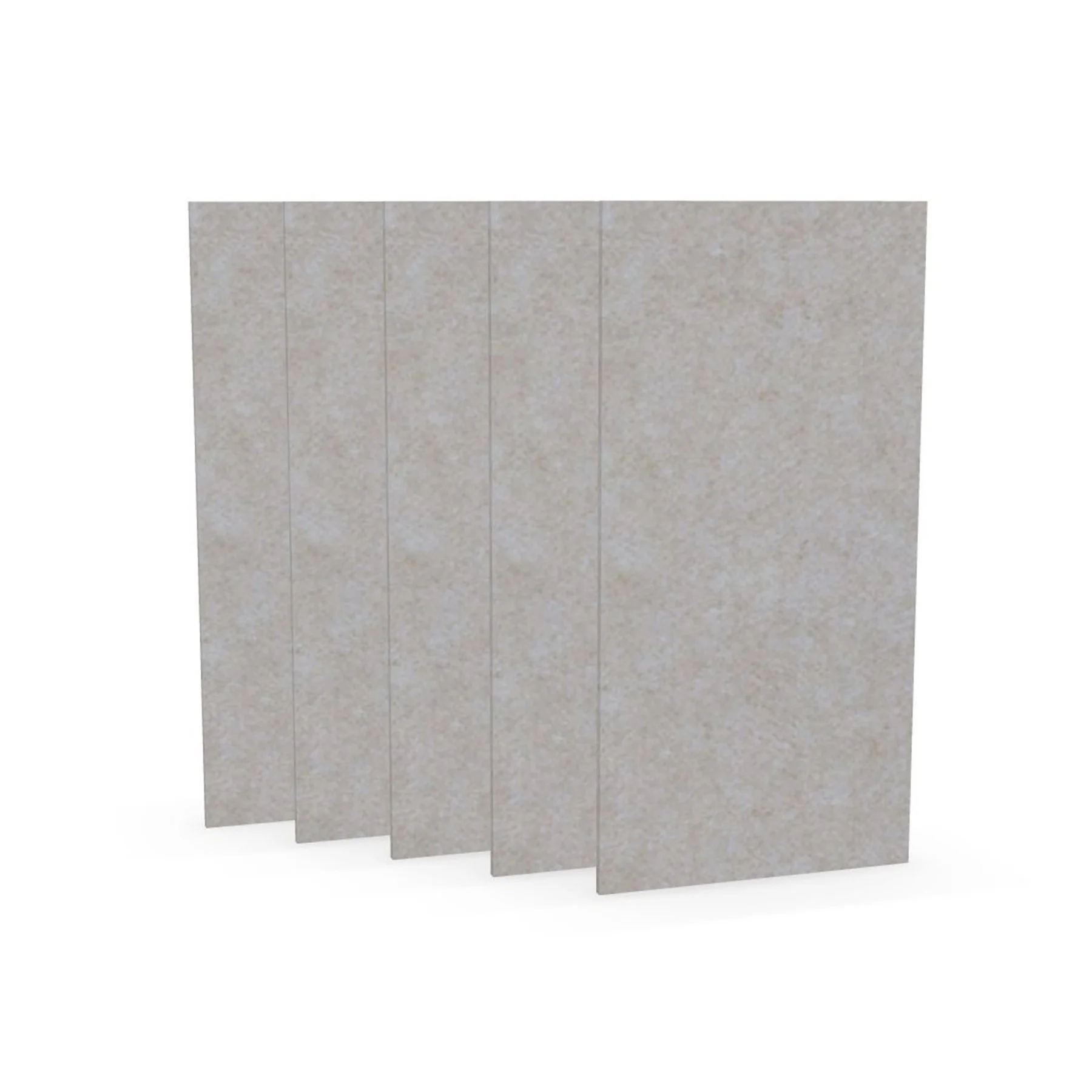 Acoustic panel Narbutas Pet, rectangle, 200 x 400 x 9 mm, PET felt, 5 pcs, light beige
