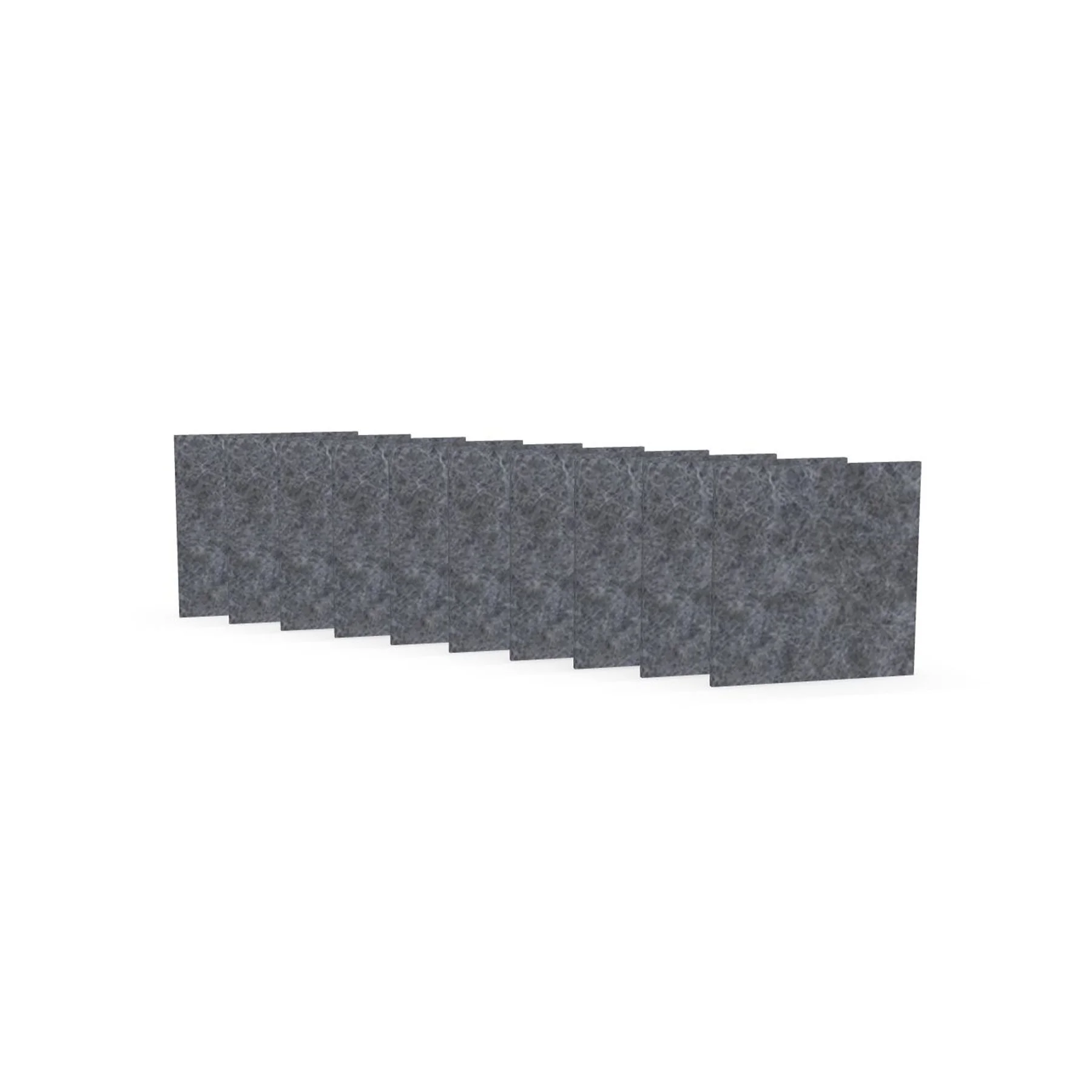 Acoustic panel Narbutas Pet, square, 200 x 200 x 9 mm, PET felt, 10 pcs, gray