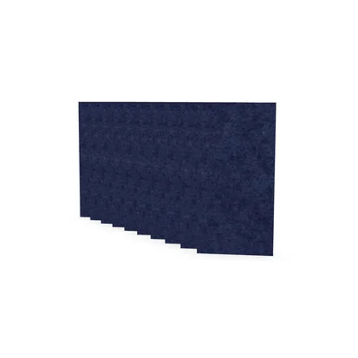 Acoustic panel Narbutas Pet, rectangle, 200 x 400 x 9 mm, PET felt, 10 pcs, dark blue