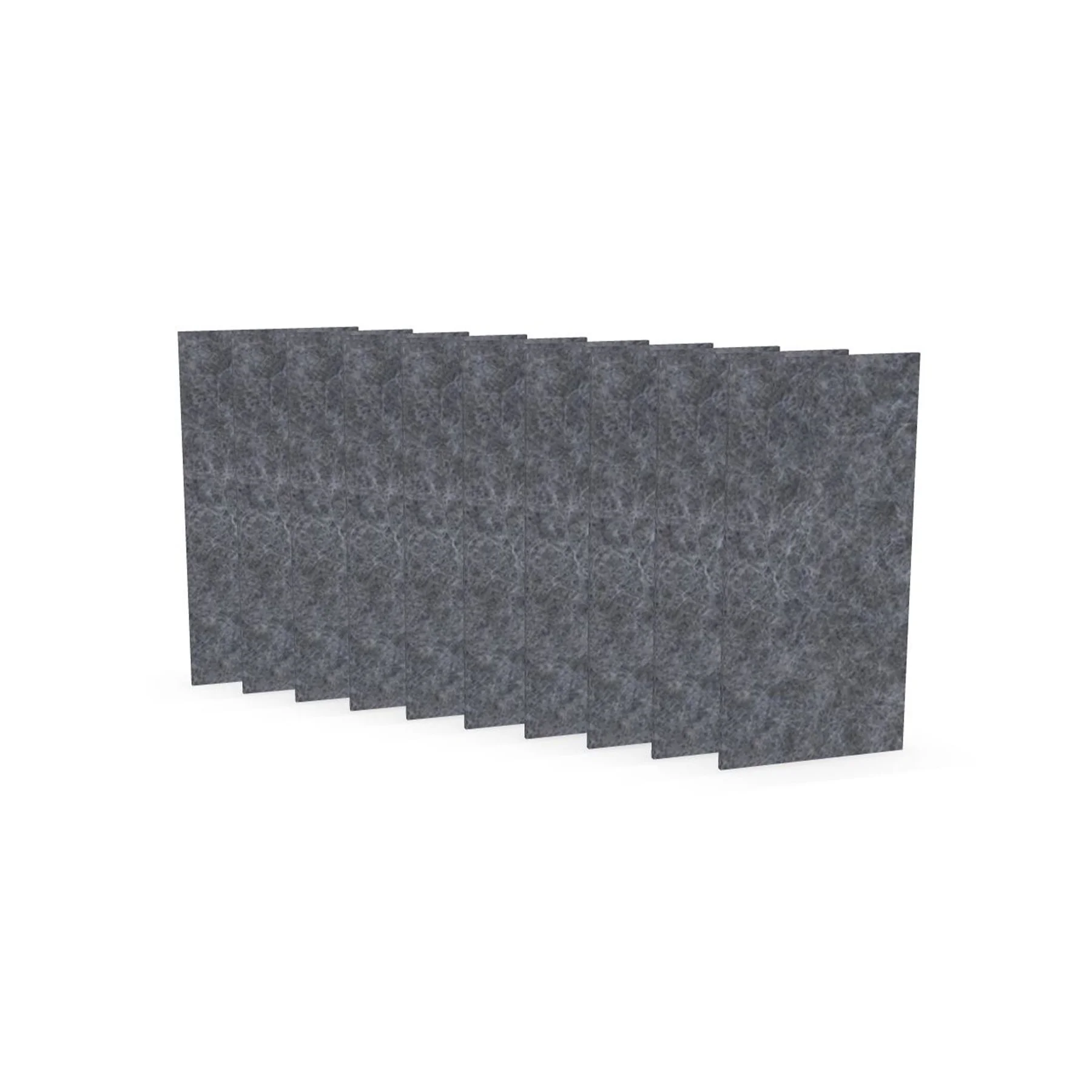 Acoustic panel Narbutas Pet, rectangle, 200 x 400 x 9 mm, PET felt, 10 pcs, gray