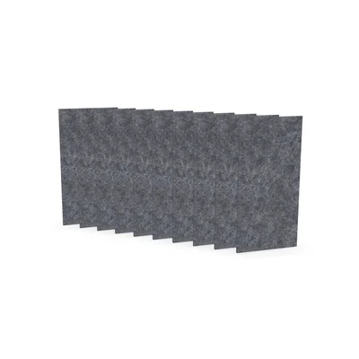Acoustic panel Narbutas Pet, rectangle, 200 x 400 x 9 mm, PET felt, 10 pcs, gray