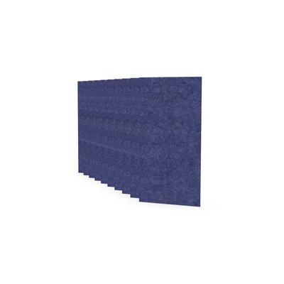 Acoustic panel Narbutas Pet, rectangle, 200 x 400 x 9 mm, PET felt, 10 pcs, blue