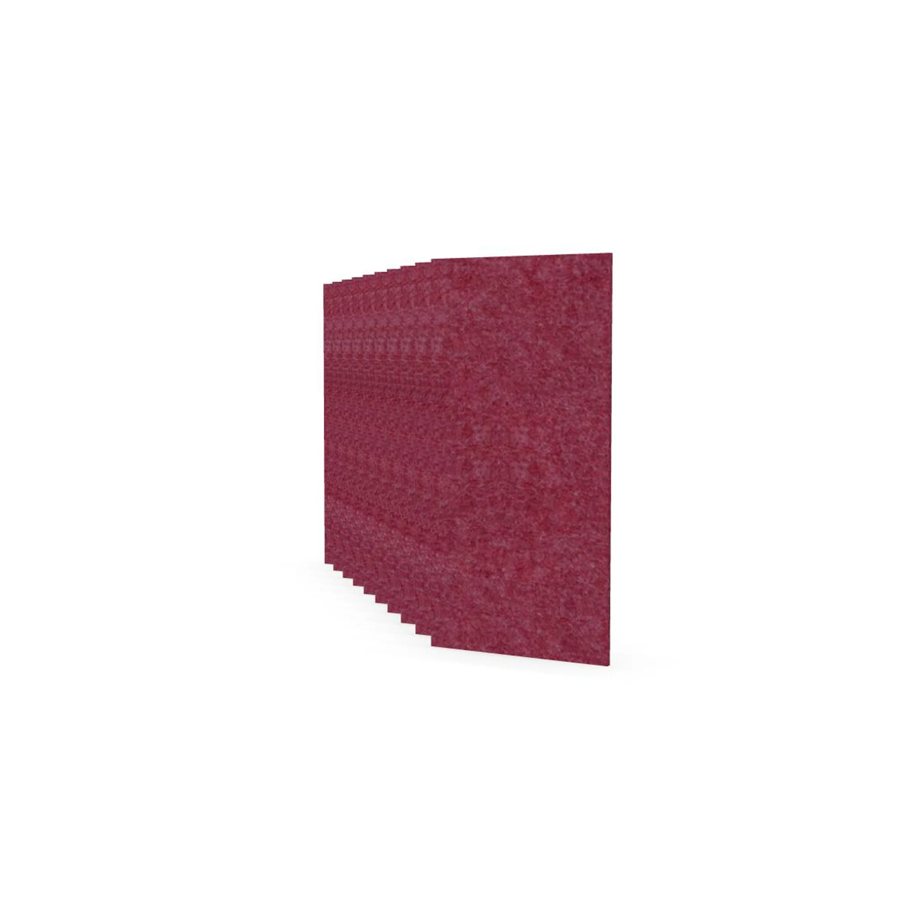 Acoustic panel Narbutas Pet, rectangle, 200 x 400 x 9 mm, PET felt, 10 pcs, dark pink