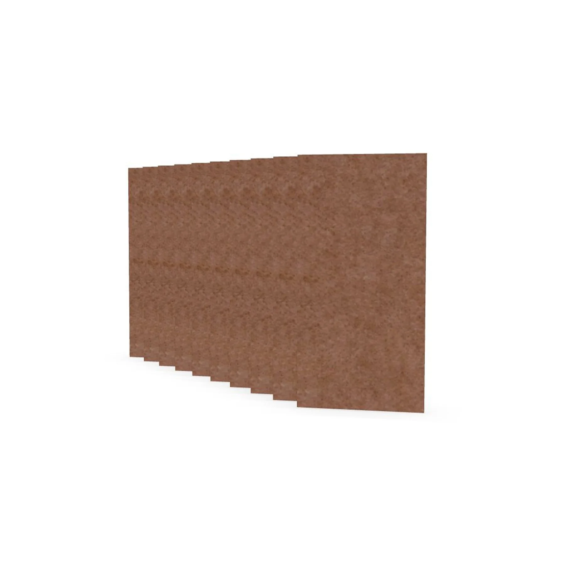 Acoustic panel Narbutas Pet, rectangle, 200 x 400 x 9 mm, PET felt, 10 pcs, coral