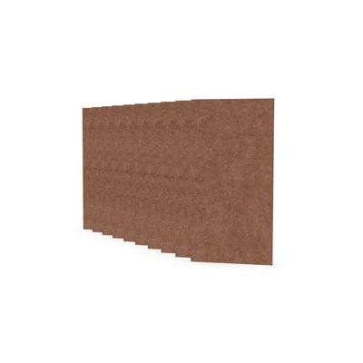 Acoustic panel Narbutas Pet, rectangle, 200 x 400 x 9 mm, PET felt, 10 pcs, coral