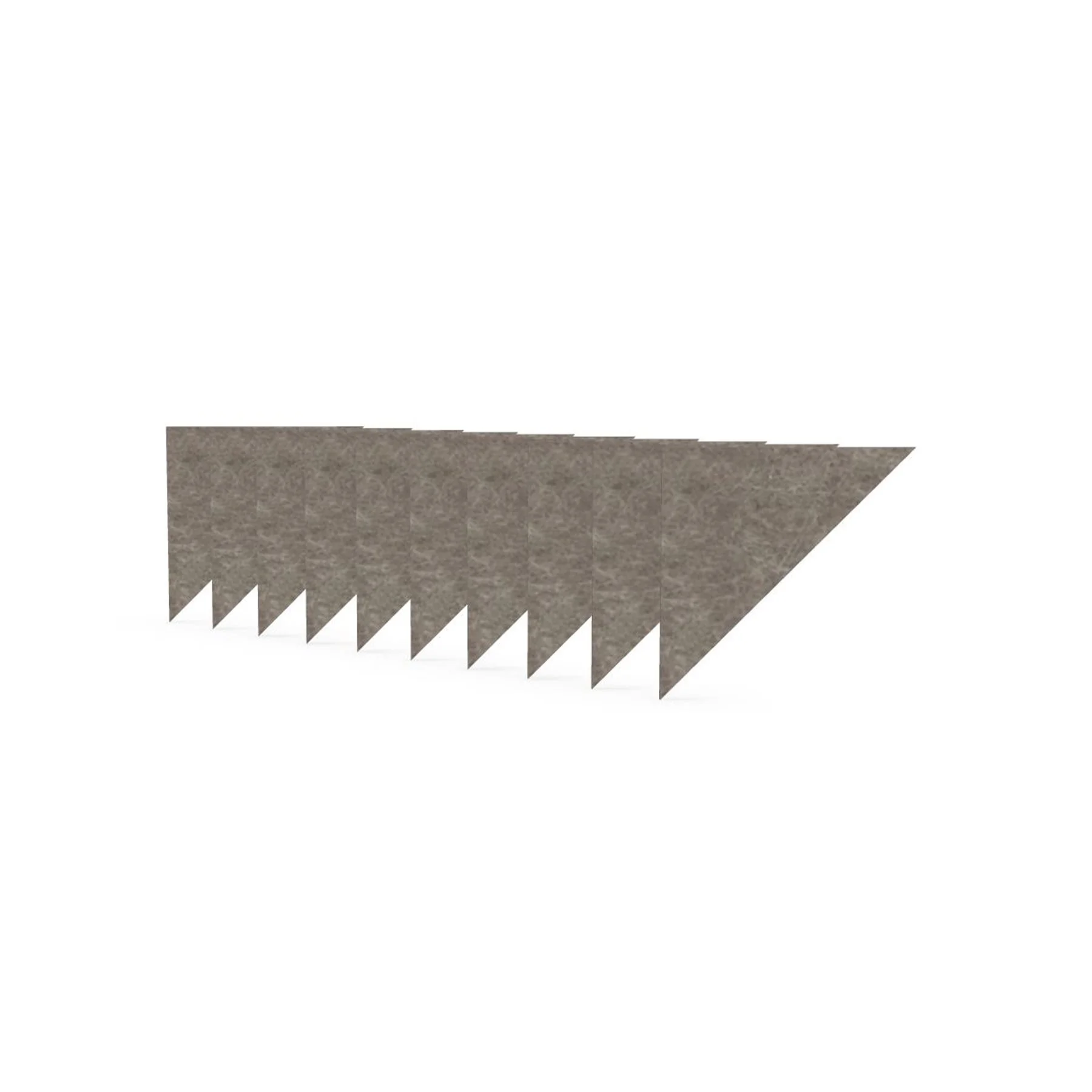 Acoustic panel Narbutas Pet, triangle, 200 x 200 x 9 mm, PET felt, 10 pcs, sand