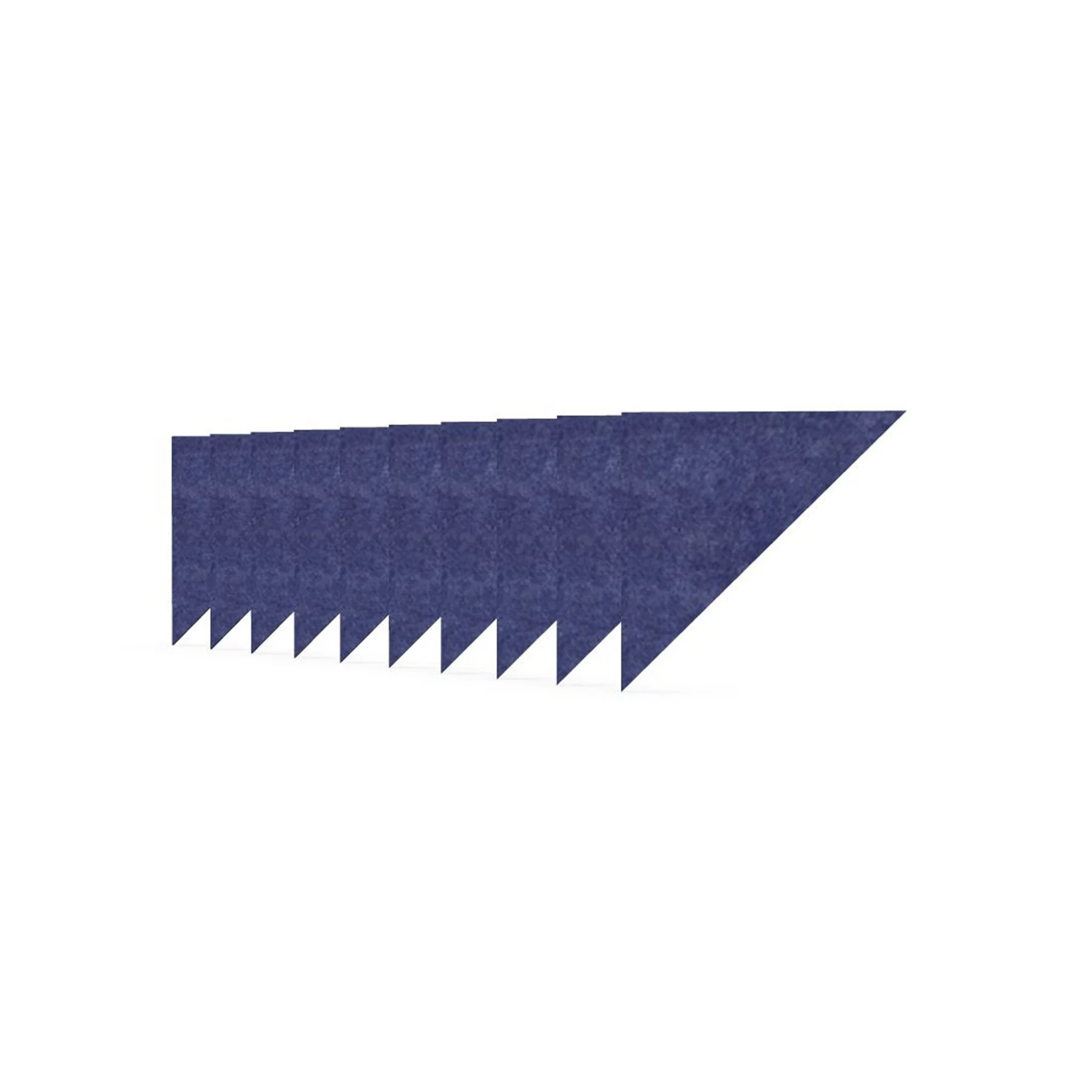 Acoustic panel Narbutas Pet, triangle, 200 x 200 x 9 mm, PET felt, 10 pcs, blue