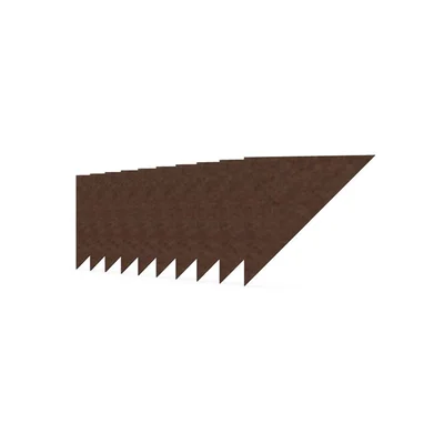 Acoustic panel Narbutas Pet, triangle, 200 x 200 x 9 mm, PET felt, 10 pcs, chestnut